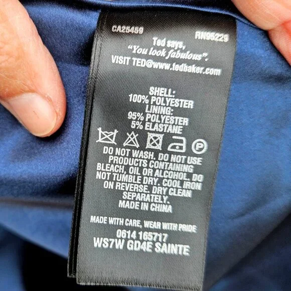 Ted Baker London Sainte Geo Bird Bow Fit & Flare Dress Size 0 - Picture 6 of 16